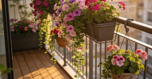 Kwiaty zwisające na balkon: jak dobrać rośliny do słonecznej doniczki?